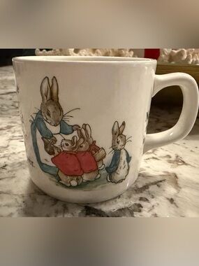 Vintage Wedgwood PETER RABBIT Beatrix Potter Child’s Cup Mug One Handle